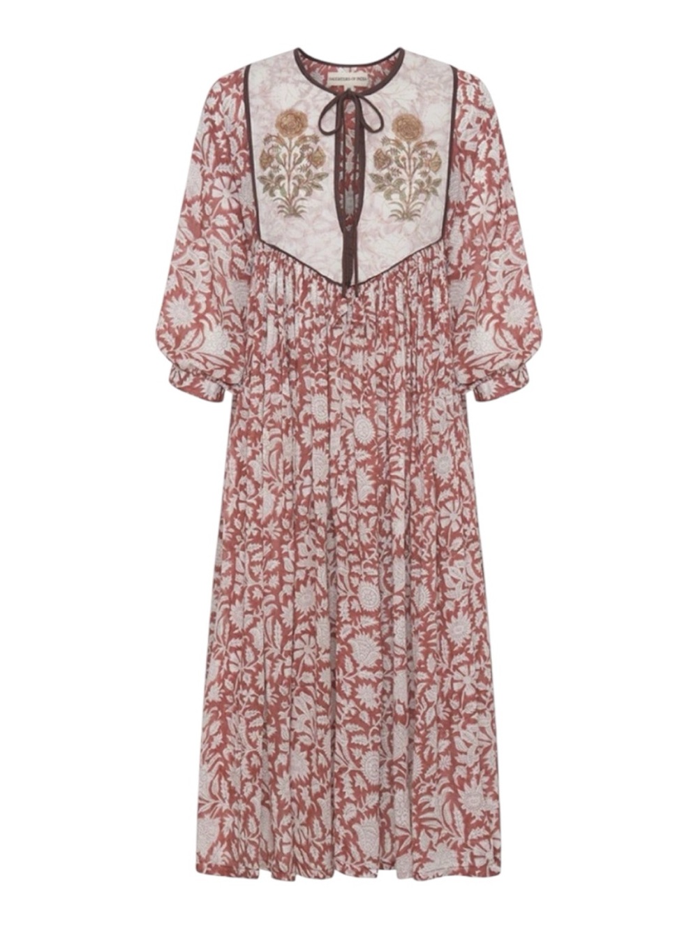 NEW Daughters of India Diya dress. Chesnut. XS. NWT